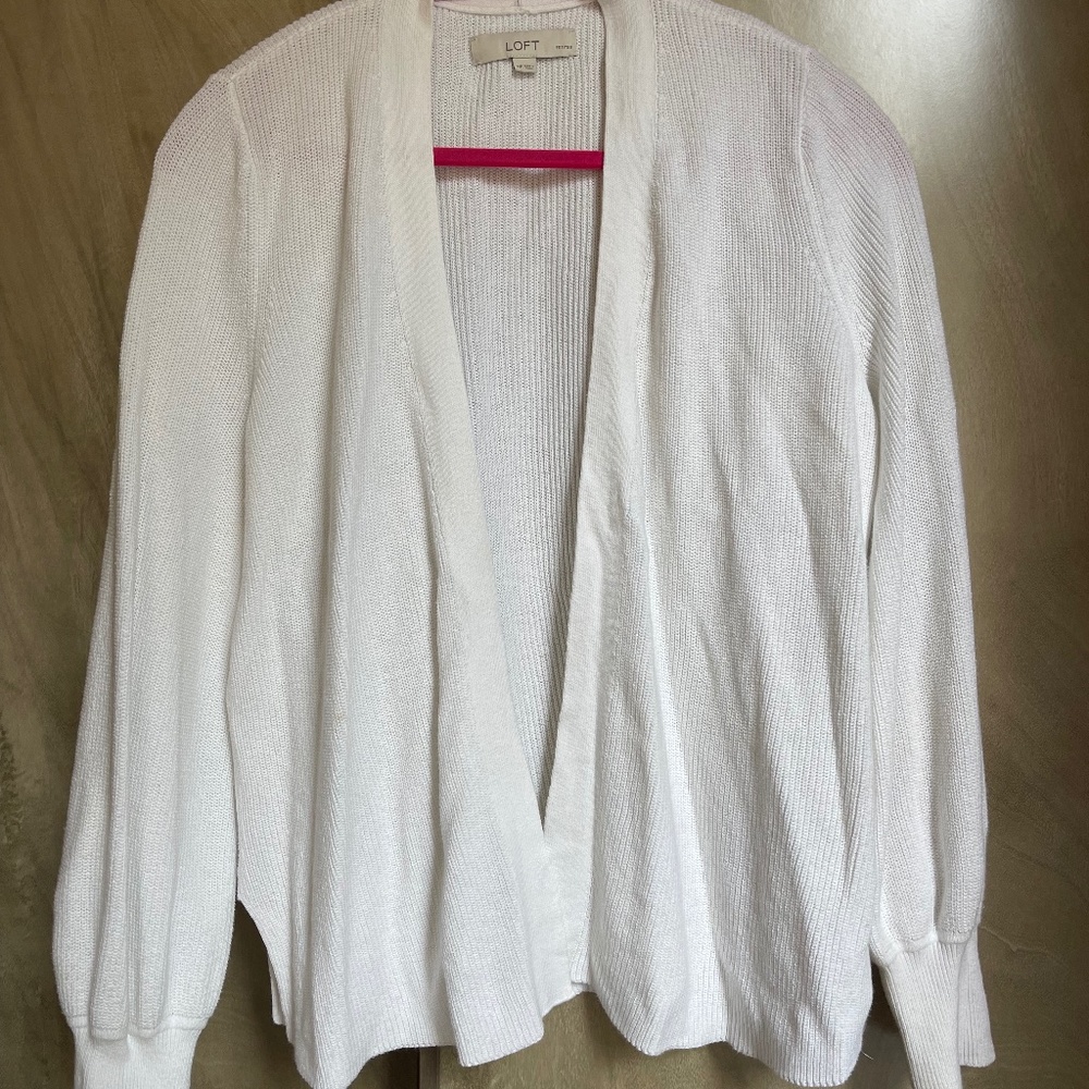 Knit open front sweater